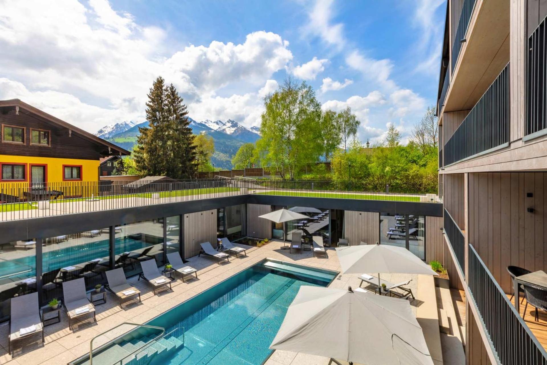 Emma Deluxe Aparthotel Ganzjaehrig Beheizter Aussenpool Piesendorf Exterior foto